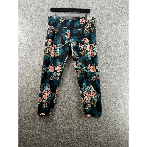 Calvin Klein Performance Floral Print Womens Leggings Size XXL - Picture 1 of 7